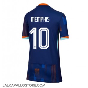 Alankomaat Memphis Depay #10 Vieraspaita Naisten EM-Kisat 2024 Lyhythihainen